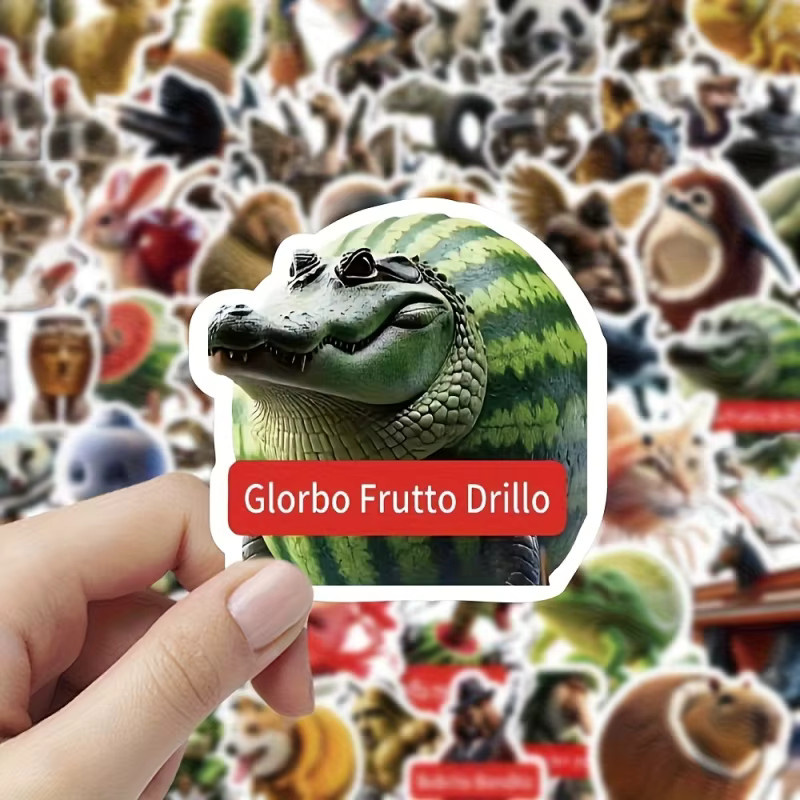 100 Stück kreative und abstrakte Brain-Sticker in Multicolour aus Papier - Bild 2