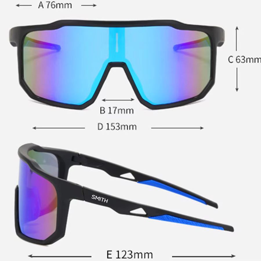 S-ZEUS Sonnenbrille, Vollrand, Wrap, Kunststoff, red, Unisex - Bild 2