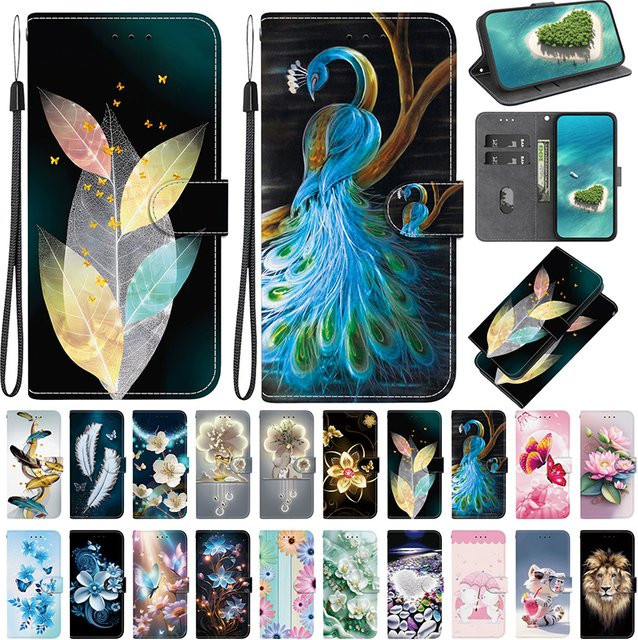 Magnetische Stand Flip Wallet Case für Honor X5 X6a X6B X7A X7B X7C X8a X8b X7 X8 5G mit bemaltem Muster - Bild 1