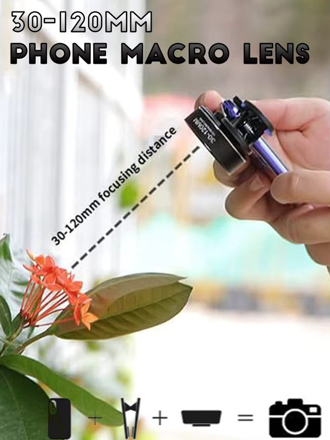 OBKEY Handy-Makroobjektiv Set mit Sternenlichtfilter und CPL-Filter 37 mm in Schwarz für iPhone, Samsung, Pixel und Android-Smartphones sowie iPad - Bild 6