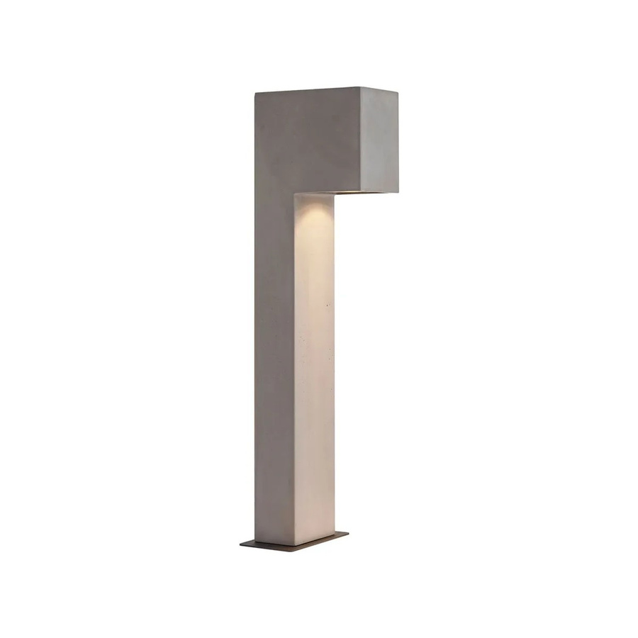 QAZQA Moderne Wegeleuchte Pompei in Grau, Beton-Optik, IP44, Höhe: 65 cm - Bild 2