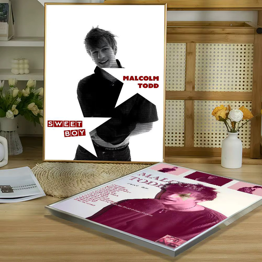 Singer Malcolm Todd Wandaufkleber Bilibili Motiv, Wasserdichter Poster Aufkleber in Mehrfarbig für Wohnzimmer und Schlafzimmer - Bild 5