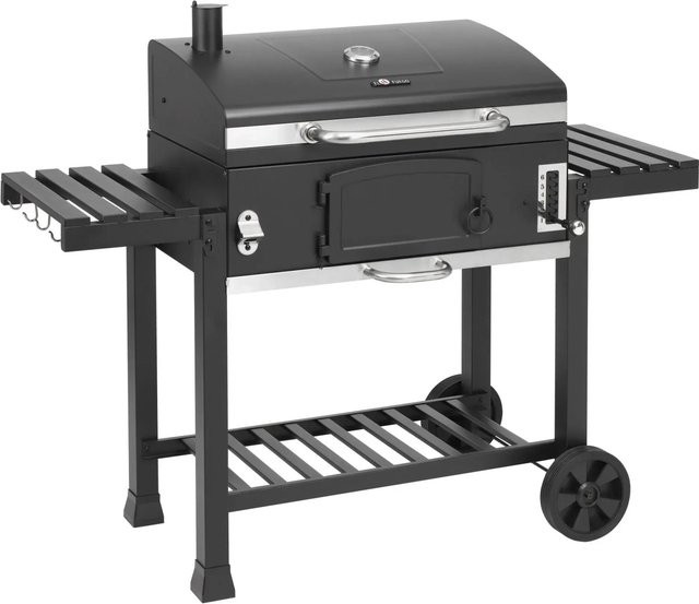 El Fuego Smoker Ontario XXL Holzkohlegrill in Schwarz - Bild 1