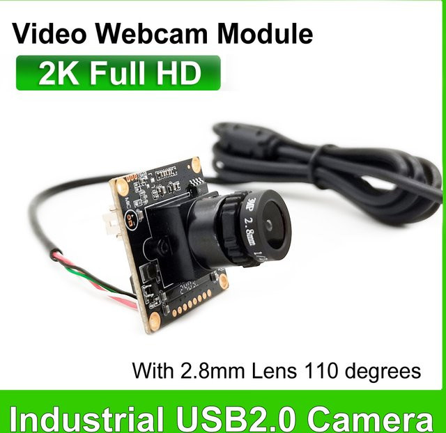 NEOCoolcam 2K USB Kameramodul mit 110 Grad Weitwinkelobjektiv, 2560x1440 Auflösung, 30FPS, Schwarz - Bild 1