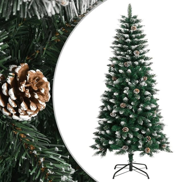 furnicato Künstlicher Weihnachtsbaum in Grün mit Ständer, Höhe: 120 cm - Bild 1