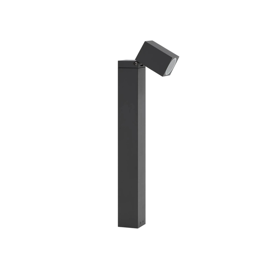 Lindby Außenleuchte Othil moderne Pollerleuchte aus Aluminium in Schwarz oder Grau, IP44 wetterfest, GU10, für Garten und Terrasse - Bild 2