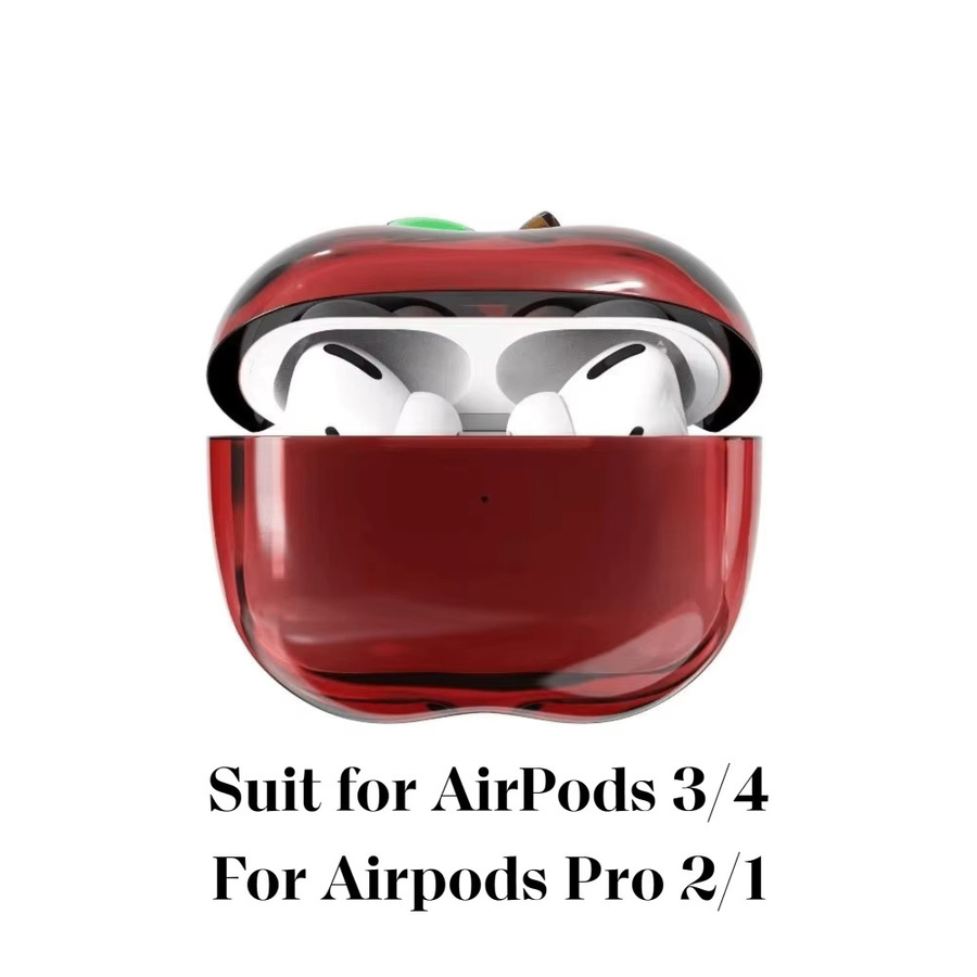 Apple AirPods 3, 4 und AirPods Pro 1, 2 Schutzhülle mit TPU-Beschichtung und 3D Anti-Rutsch-Design in Rot - Bild 5