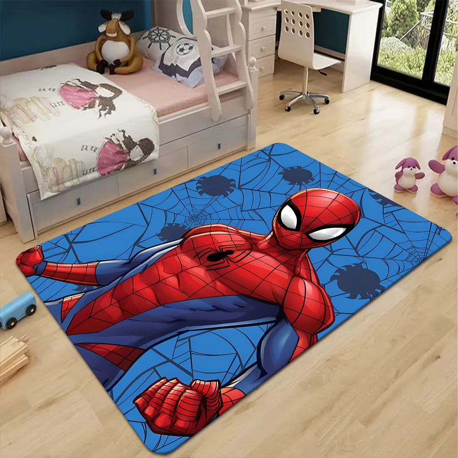 Beast Kingdom Marvel Fußmatte mit Spider-Man vs. Venom Cartoon-Muster aus Flanell, B/T: 60 x 60 cm, Mehrfarbig - Bild 2