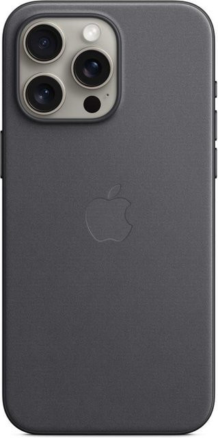 Apple iPhone 15 Pro Max Feingewebe Case mit MagSafe in Schwarz - Bild 1