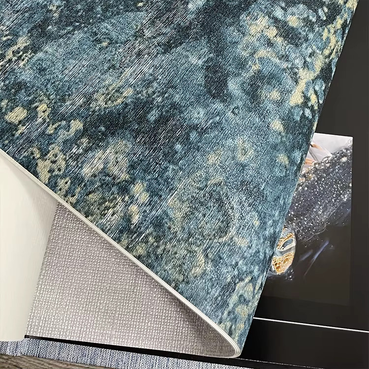 WMYDYG Tapetenrolle Blau mit abstrakter Struktur im Antik- und Industrial-Look für dein Zuhause oder Hotel - Bild 2