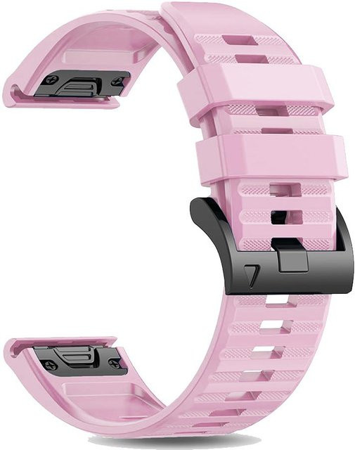 MY-CASE Uhrenarmband Silikon, 26mm, rosa, Unisex - Bild 1