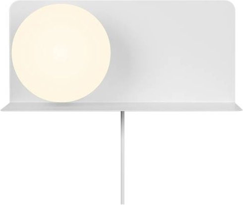Nordlux Lilibeth Wandleuchte in Weiß mit Glaselement und E14 Fassung - Bild 1