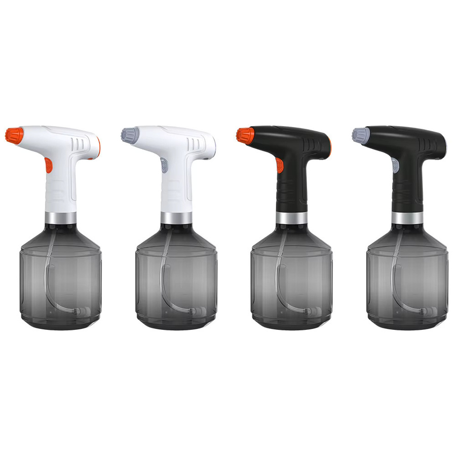 Alloet Automatischer Bewässerungszerstäuber mit 900 ml Volumen, USB wiederaufladbar, Bewässerungsflasche für den Haushalt mit 360 Grad drehbarer Düse, Schwarz/Grau - Bild 2
