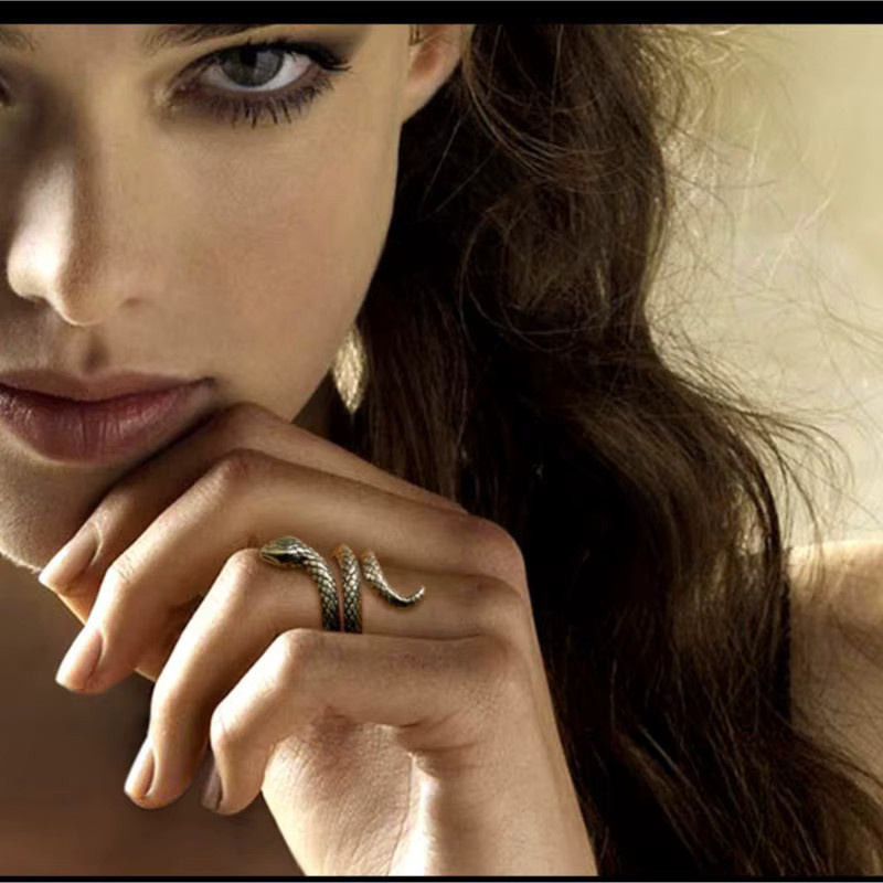 GaGa-Duck Ring, 925 Silber, Kristall, Schlange - Bild 3