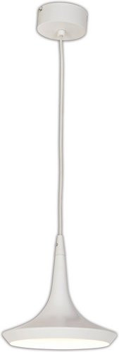 Näve LED-Pendelleuchte Oslo Trumpet Weiß, inklusive Leuchtmittel, Durchmesser: 22 cm, Höhe: 150 cm - Bild 1