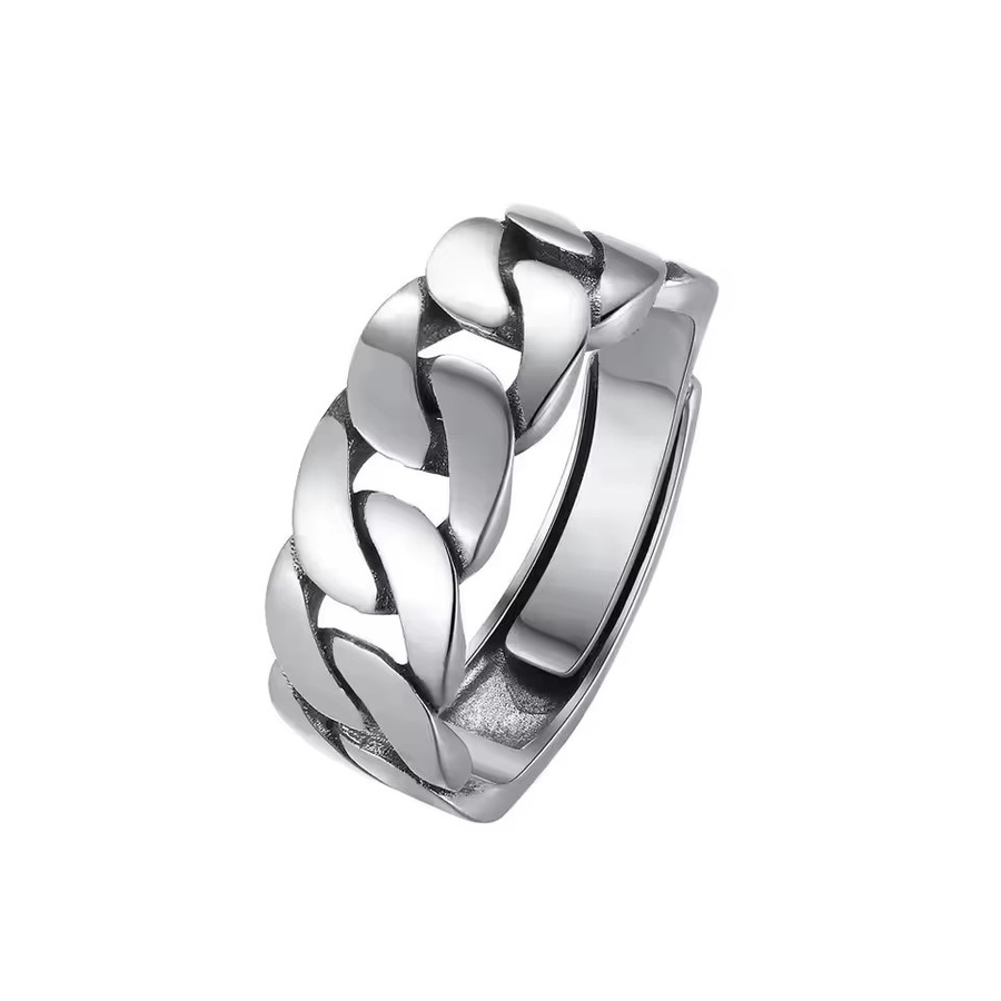Sam Panda Ring, 925 Sterlingsilber, verstellbar, Damen und Herren - Bild 2