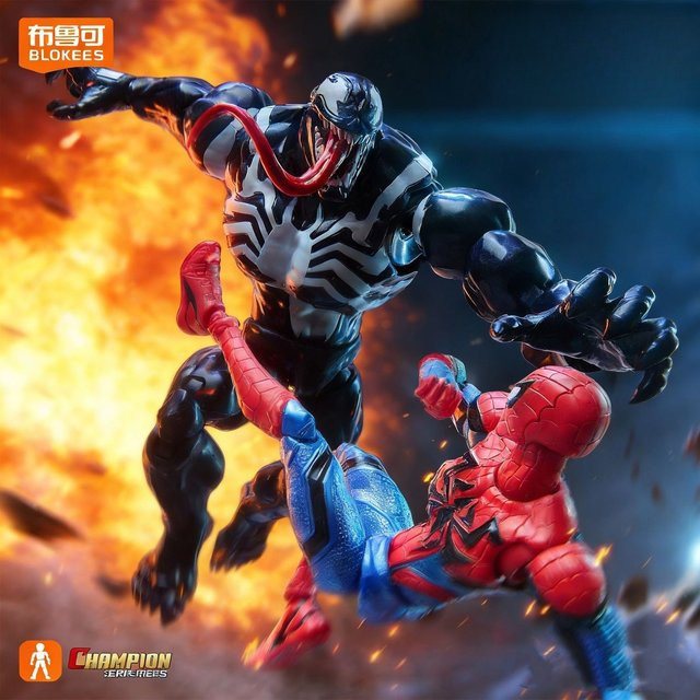 Blokees Champion Version Spiel Rivalen Spider-Man Venom, Actionfiguren Bausatz - Bild 1