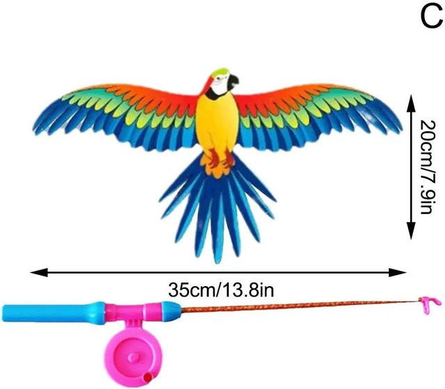 Fashnics Mini-Angelruten-Drachen, Tiere, ab 3 Jahren - Bild 1