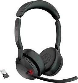 Jabra Evolve2 55 Stereo On-Ear Headset mit Bluetooth und USB-A in Schwarz - Bild 1