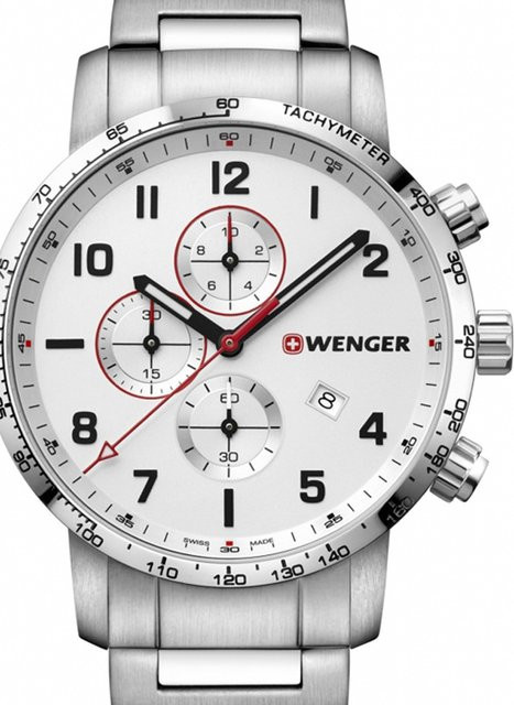 Wenger Chronograph, Edelstahl, Quarz, 44 mm, Herren - Bild 1
