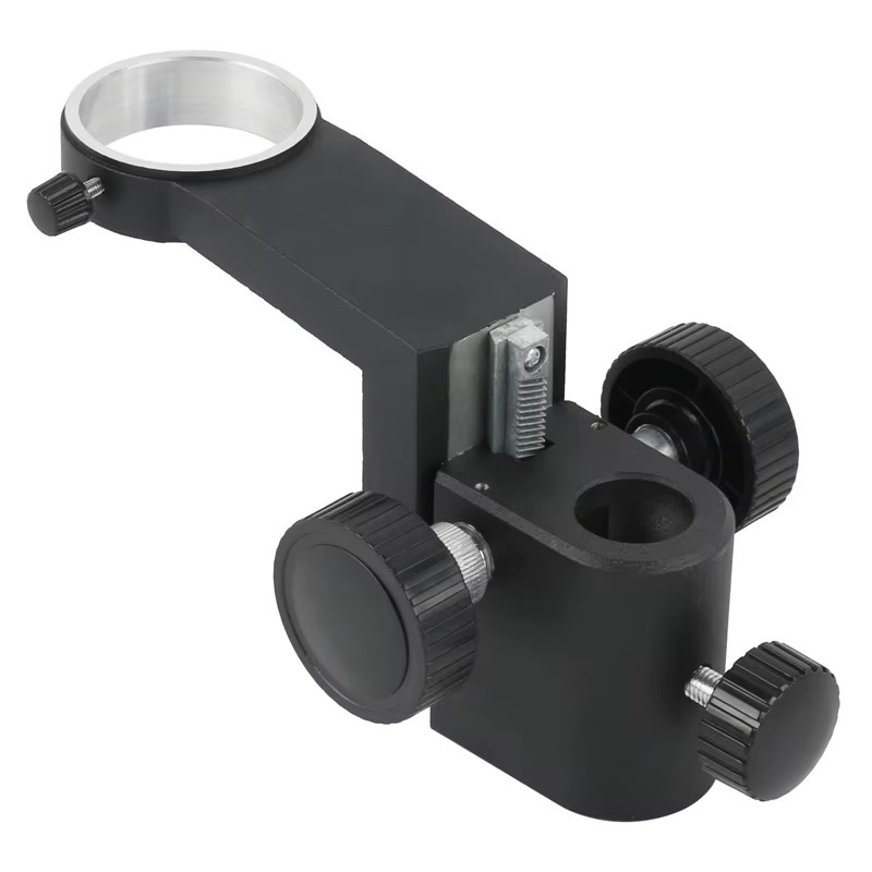 Eakins Mikroskop Arm Halterung mit 50mm Fokus-Einstellung und Getriebe für 25mm oder 32mm Durchmesser, Schwarz - Bild 3