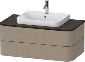 Duravit Waschtischunterschrank Happy D.2 Plus für Aufsatzbecken mit 2 Schubladen, Breite: 100 cm, Tiefe: 55 cm, Höhe: 40,8 cm - Bild 1
