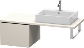 Duravit Unterschrank L-Cube für Konsole, Farbe Beige Matt, B/T/H: 52 x 40 x 54,7 cm, 1 Auszug - Bild 1