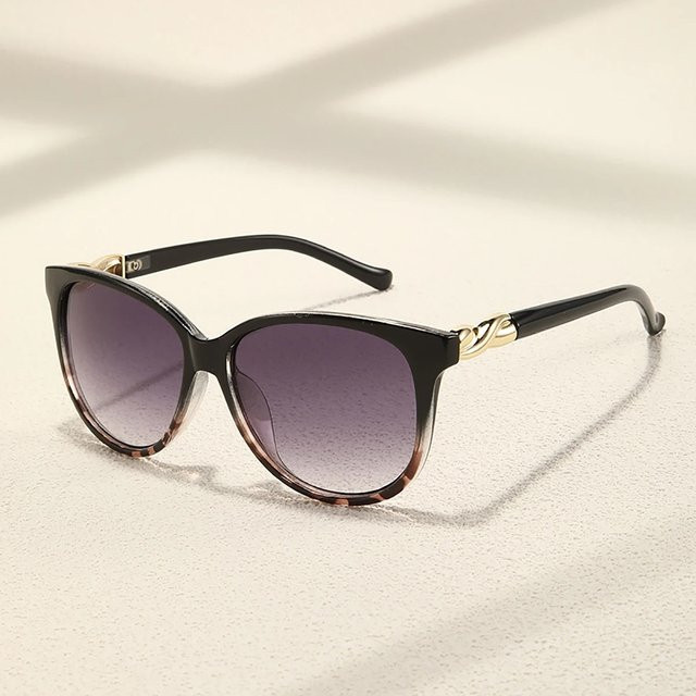 Glazzy Sonnenbrille, quadratisch, Vollrand, Damen, gold, black - Bild 1