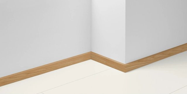 Parador Dekorsockelleiste SL 3 D137 Eiche Braun mit Kabelkanal, B/H/T: 220 x 4 x 1,6 cm - Bild 1