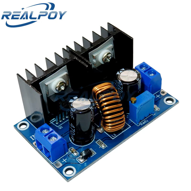 REALPOY DC-DC Step Down Spannungsregler XL4016E1 PWM Digital Einstellbar 4-40V 8A 200W Blau - Bild 2