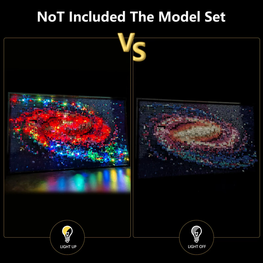 LYBMTWF LED-Beleuchtungsset RGB Multicolour für Lego 31212 Milchstraße Galaxy-Modell - Bild 2