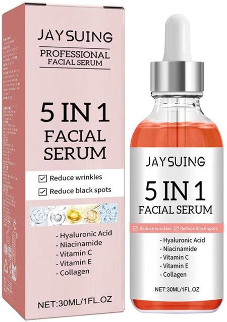 jaysuing Gesichtsserum mit Vitamin C und Hyaluronsäure, Unisex - Bild 1