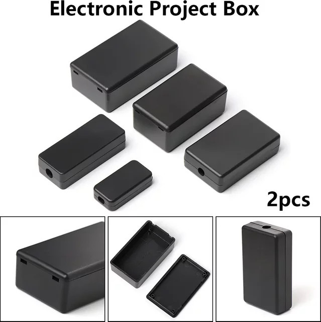 Wasserdichte Projektbox aus ABS-Kunststoff in Schwarz für elektronische Instrumente - Bild 1