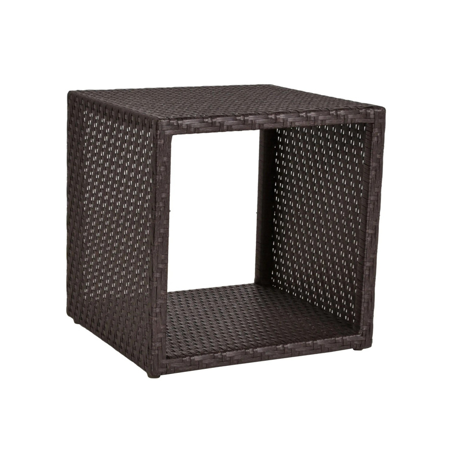 DELUKE Würfelregal ISABEL Aufbewahrungslösung aus Kunststoff und Stahl, Schwarz, B/T/H: 47,5 x 46,5 x 46,5 cm - Bild 2