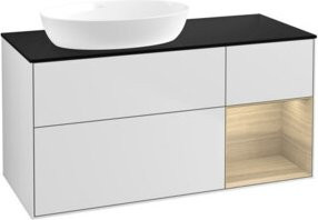 V&B Waschtischunterschrank Finion in Weiß lackiert, Breite: 120 cm, Tiefe: 50,1 cm, Höhe: 50,1 cm - Bild 1