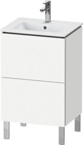 Duravit L-Cube Compact Waschtischunterschrank in Weiß Matt mit 2 Auszügen, stehend, B/T/H: 52 x 42,1 x 70,4 cm - Bild 1