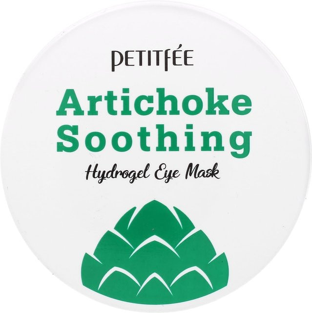 Petitfee Artischocke Beruhigende Hydrogel Augenmaske, Aloe Vera, 60 Patches - Bild 1