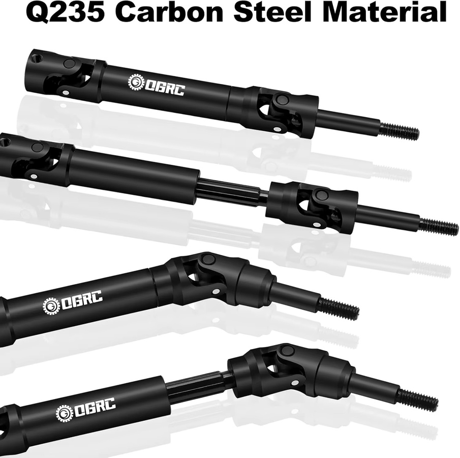 OGRC Stahlantriebswelle CVD U-Gelenk, Traxxas, Metall, Schwarz - Bild 2