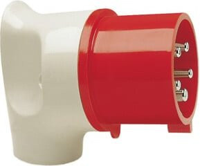 Walther Werke Winkelstecker 32A 5p 400V 6h IP44 in Grau und Weiß - Bild 1