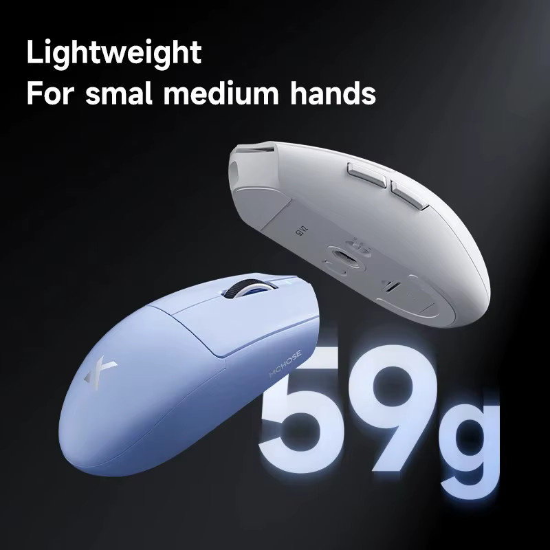 MCHOSE G3 V2 Pro Kabellose E-Sports-Maus in Blau mit PAW3395 Sensor und Bluetooth - Bild 4