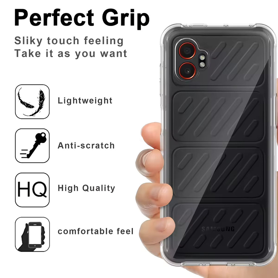 Stoßfeste transparente Silikon-Handyhülle für Samsung Galaxy XCover7 Pro - Bild 2