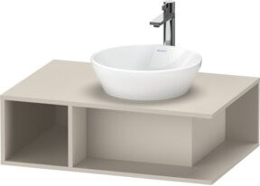 Duravit Waschtischunterschrank D-Neo beige matt, wandhängend, B: 80 cm, T: 55 cm, H: 26 cm - Bild 1