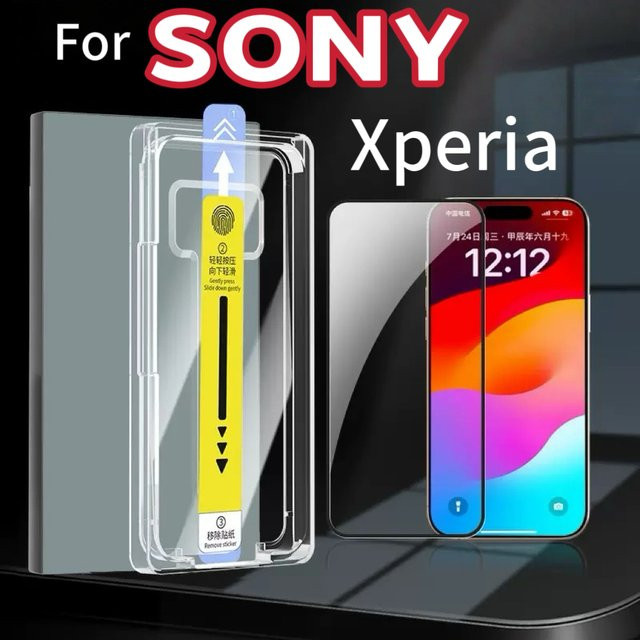 Sony Displayschutz aus gehärtetem Glas für Xperia 1 VI VII 5 10 IV V III transparent und kratzfest - Bild 1