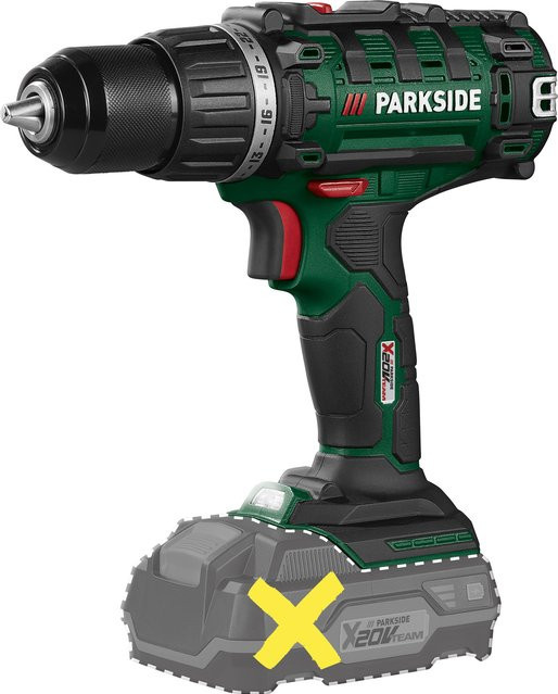 Parkside 20V Akku-Bohrschrauber PABS 20-Li I9, Farbe Grün, ohne Akku und Ladegerät - Bild 1