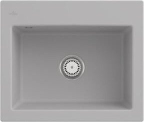 Villeroy & Boch Spüle Subway 60 S mit Ablagegarnitur in Grau aus Keramik mit CeramicPlus Beschichtung - Bild 1