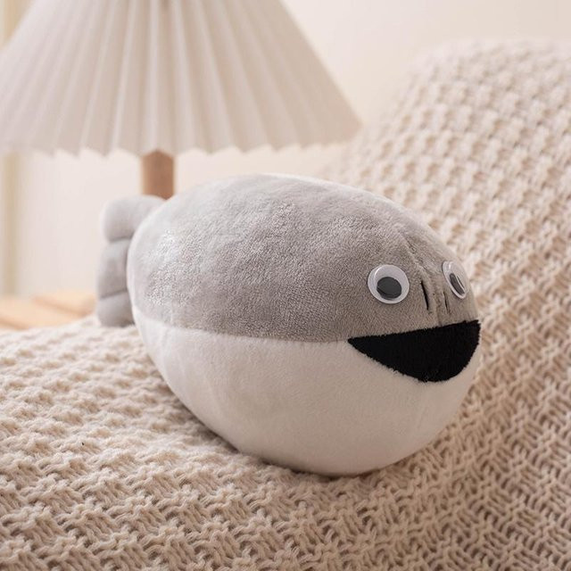 Kawaii Meeresbewohner Sacabambaspis, Fisch Puppe Plüschtier, Grau, ab 14 Jahre - Bild 1