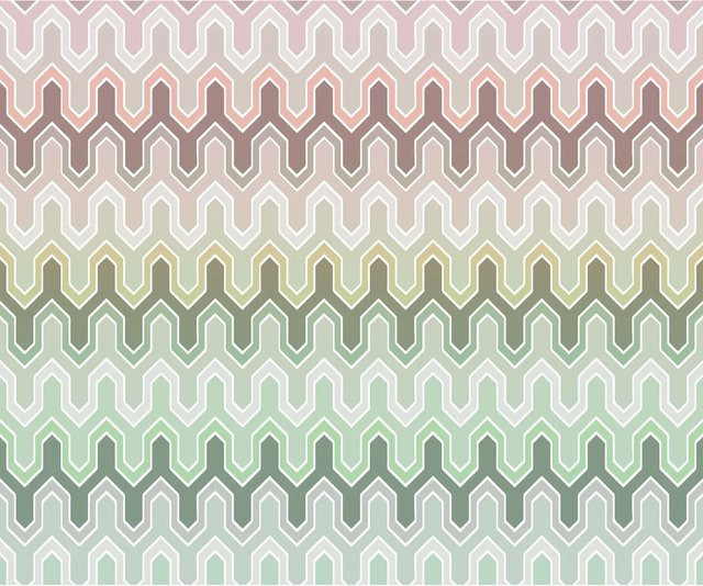Komar Vliestapete Aquarel-Field mit Blumenmuster in Pastellrosa, Beige, Blau und Multicolour, Breite: 300 cm, Höhe: 250 cm - Bild 1