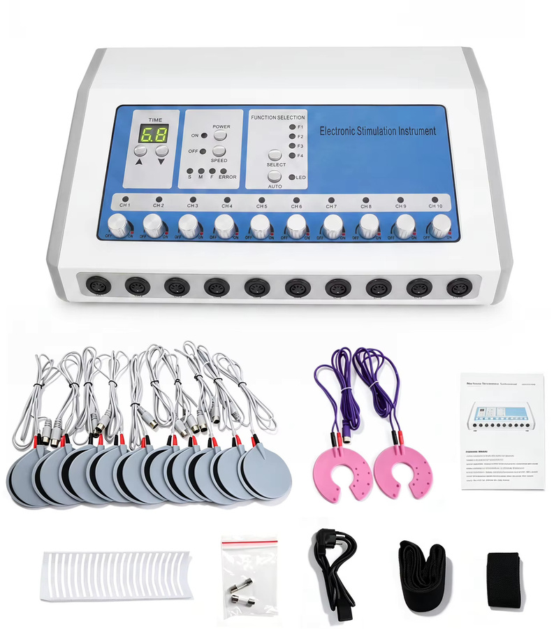 Podofo Mikrostrom-EMS-Elektromuskelstimulator Körpermassagegerät, 10 Elektrodenpads - Bild 7