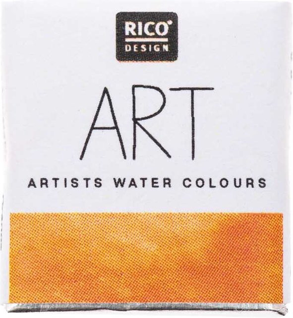 Rico Design ART Künstler Aquarellfarbe Orange im halben Näpfchen - Bild 1