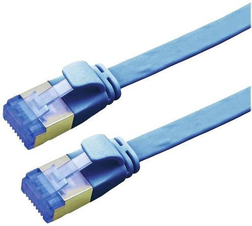 VALUE Patchkabel Kat.6A FTP extra-flach, Blau, 1 m - Bild 1